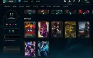 Conta bronze 3 afundada com 53 champs e 13 sklins
