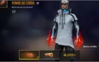 Conta no Free Fire com Punho Cobra e MP40 Cobra