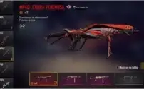 Conta no Free Fire com Punho Cobra e MP40 Cobra