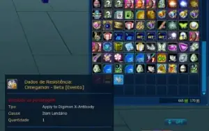 Conta no Servidor La Omegamon