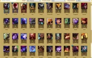 CONTA LEAGUE OF LEGENDS BR- 12 SKINS - 40 CHAMPS - BRONZE
