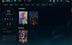 Conta ferro 2 com 140 Champs e 85 Skins