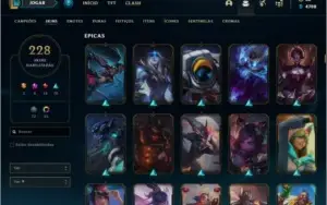 Conta DIAMANTE 1, com MMR POSITIVO E  228 skins.