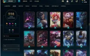 Conta DIAMANTE 1, com MMR POSITIVO E  228 skins.
