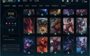 Conta DIAMANTE 1, com MMR POSITIVO E  228 skins.