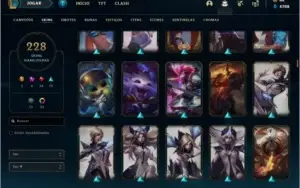 Conta DIAMANTE 1, com MMR POSITIVO E  228 skins.