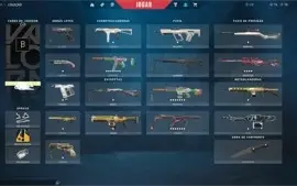CONTA PLATINA 1 COM SKINS RARAS