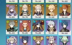 Ar54 Eula,Ganyu,Childe,Alhaitham,Albedo,Mona,Jean,Keqingc,