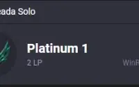 Conta league of legends platina 1