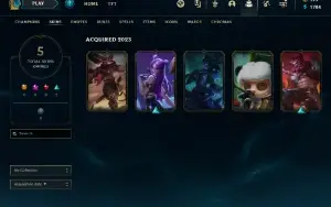 Conta league of legends platina 1