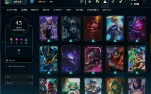 Ferro 1 com 35 Champs e 43 Skins