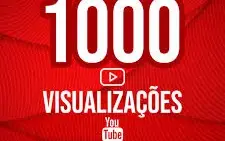 Youtube - Tempo De Exibição x 1000 visualizações Vídeo 100%