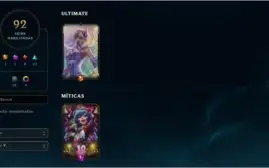 CONTA LOL 92 SKINS 130 CHAMPS 9 LENDÁRIAS