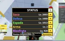 Conta de blox fruits level 1711 com shedow fênix e rengoku