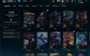 Unranked com 55 Champs e 18 Skins ( ADC / MID )