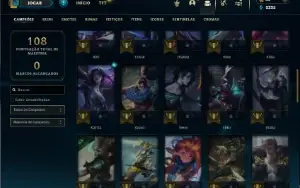 Unranked com 55 Champs e 18 Skins ( ADC / MID )