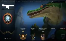 Conta de lol Ouro IV lvl 79