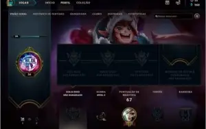 Conta Unranked, level 30, 15 campeões, 4 skins.