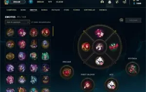 Conta ouro 4 com 95 Champs e 54 Skins + 1 Prestigio