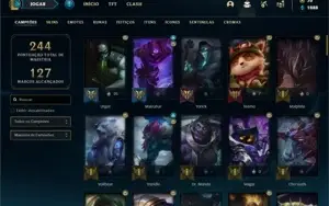 Conta ouro 4 com 95 Champs e 54 Skins + 1 Prestigio