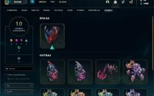 Conta ouro 4 com 95 Champs e 54 Skins + 1 Prestigio