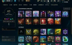 Diamante 4 com 30 Champs e 1 Skin +16 Fragmentos