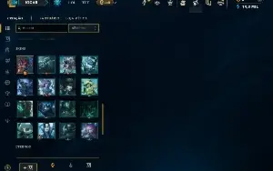 Diamante 4 com 30 Champs e 1 Skin +16 Fragmentos