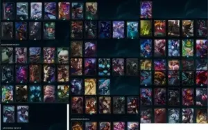 Conta League of Legends criada em 2012 com quase todos champ