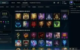 Conta LOL todos os champs e 175 skins