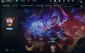 Conta LOL (season 2) com skins/vitoriosas e ícones raros