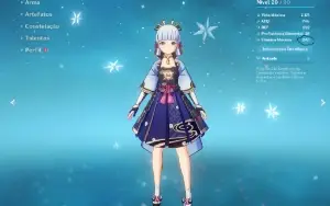 Conta Genshin impact Hutao+ayaka+espada celestial rank 31