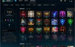 CONTA LOL - PLATINA 4 - FULL CHAMP + 231 SKINS