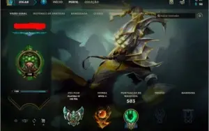 CONTA LOL - PLATINA 4 - FULL CHAMP + 231 SKINS