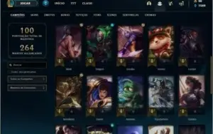 Conta platina 1 com 12 skins e 35 champs