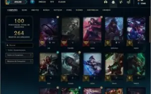Conta platina 1 com 12 skins e 35 champs