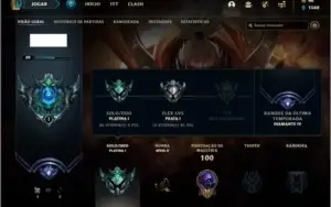 Conta platina 1 com 12 skins e 35 champs