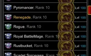 AQW Endgame conta – HeroMart + Rare/Endgame Classes