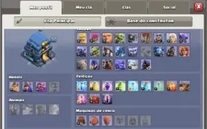 conta de clash of clans cv11 recente