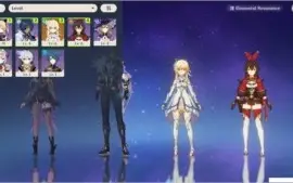 Conta de Genshin Impact - AR 8 (Personagens 4*)