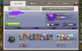 Conta Clash of clans cv9 FULL