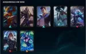 CONTA LOL LVL 40 14 SKINS MAIS ÓTIMOS ESPÓLIOS