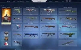 Conta Valorant ouro 3 com mais de 35k VP em skins (~R$1200)