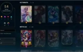 Conta lol prata 4 com skins