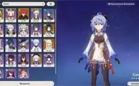 AR 51 - Ganyu C1+Diluc C1+Xiao+Qiqi + 3 Armas 5 Estrelas