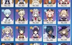 CONTA GENSHIN AR50+ KOKOMI GANYA AYAKA SHENHA YELAN ALOY