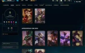 60% Wr / Diamante 4 / Entrega Auto / 9 Skins / 22K Essencia