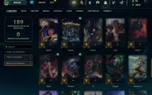 Unranked com 46 Champs e 32 Skins + 2 Miticas