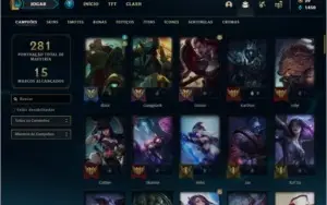 Conta ouro 2 com 96 champs e 46 skins