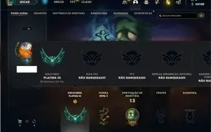 Conta Platina 3 com 22 Champs e 3 Skins + 16 Espolios