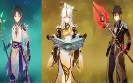 (AR 55) 7 CHARS 5★( XIAO C1, KEQING C3, etc...) + 6 ARMAS 5★